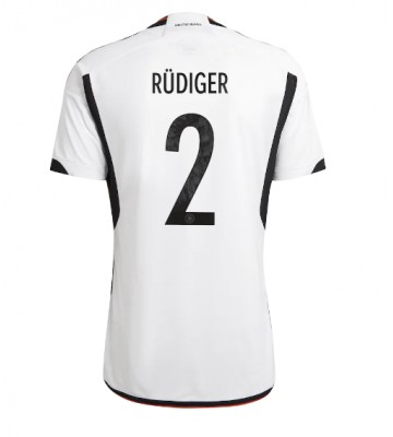 Tyskland Antonio Rudiger #2 Hjemmebanetrøje VM 2022 Kort ærmer